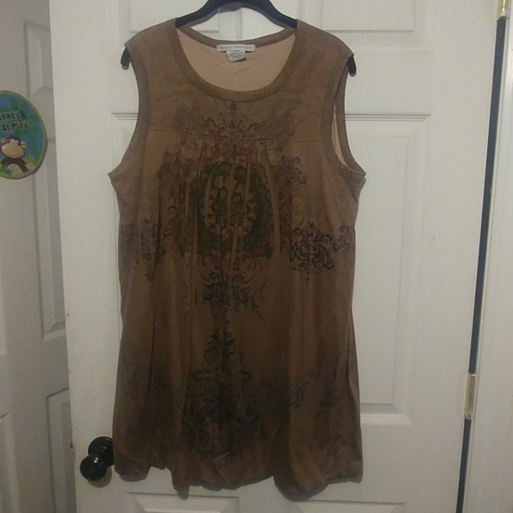 Daniel Benjamin light brown dress